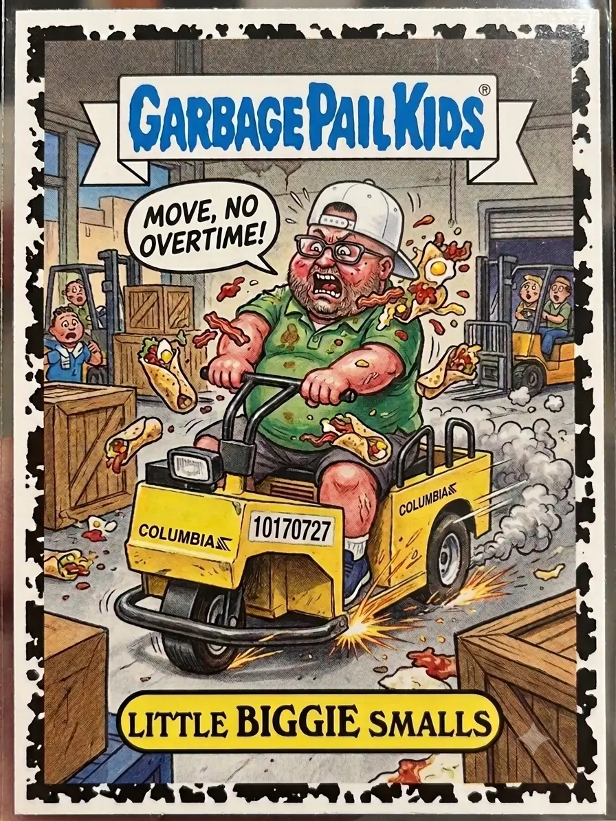 18 by 24 inch full color poster of the LITTLE BIGGIE SMALLS card